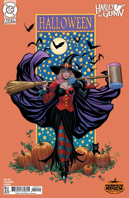 HARLEY QUINN #55 CVR E FRANK CHO PUMPKIN SPICY CARD STOCK VAR (10/22/2025)
