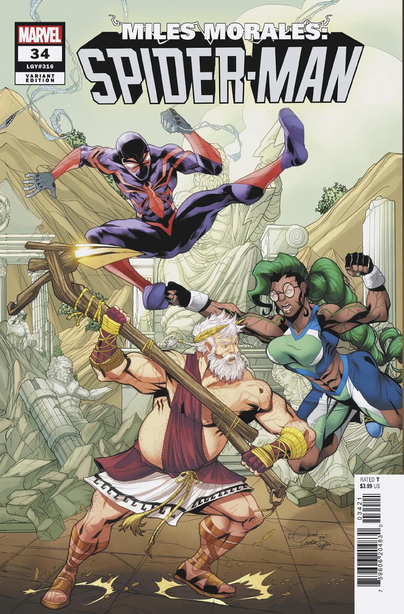 MILES MORALES: SPIDER-MAN #34 LOGAN LUBERA 5-PART CONNECTING VARIANT (6/25/2025)