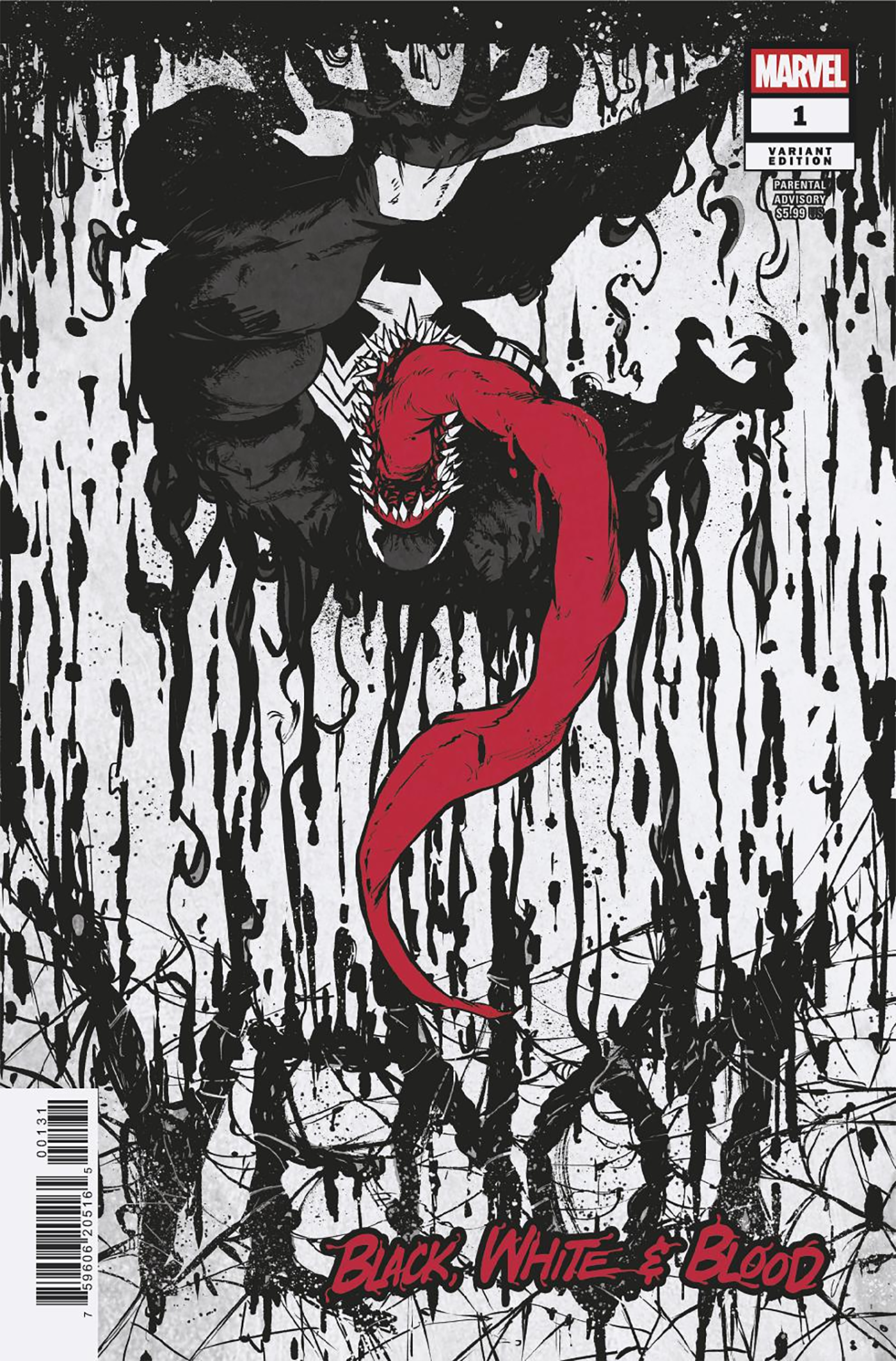 VENOM: BLACK, WHITE & BLOOD #1 SANFORD GREENE VARIANT (8/20/2025)