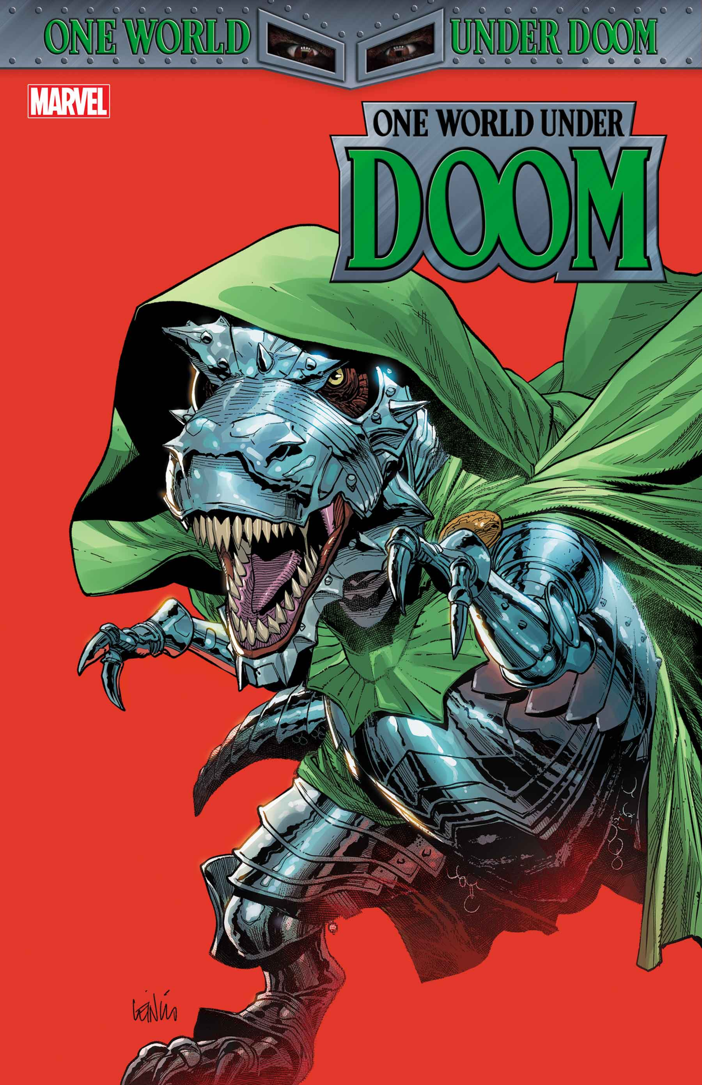 ONE WORLD UNDER DOOM #2 LEINIL YU DOOMASAUR VARIANT (3/19/2025)