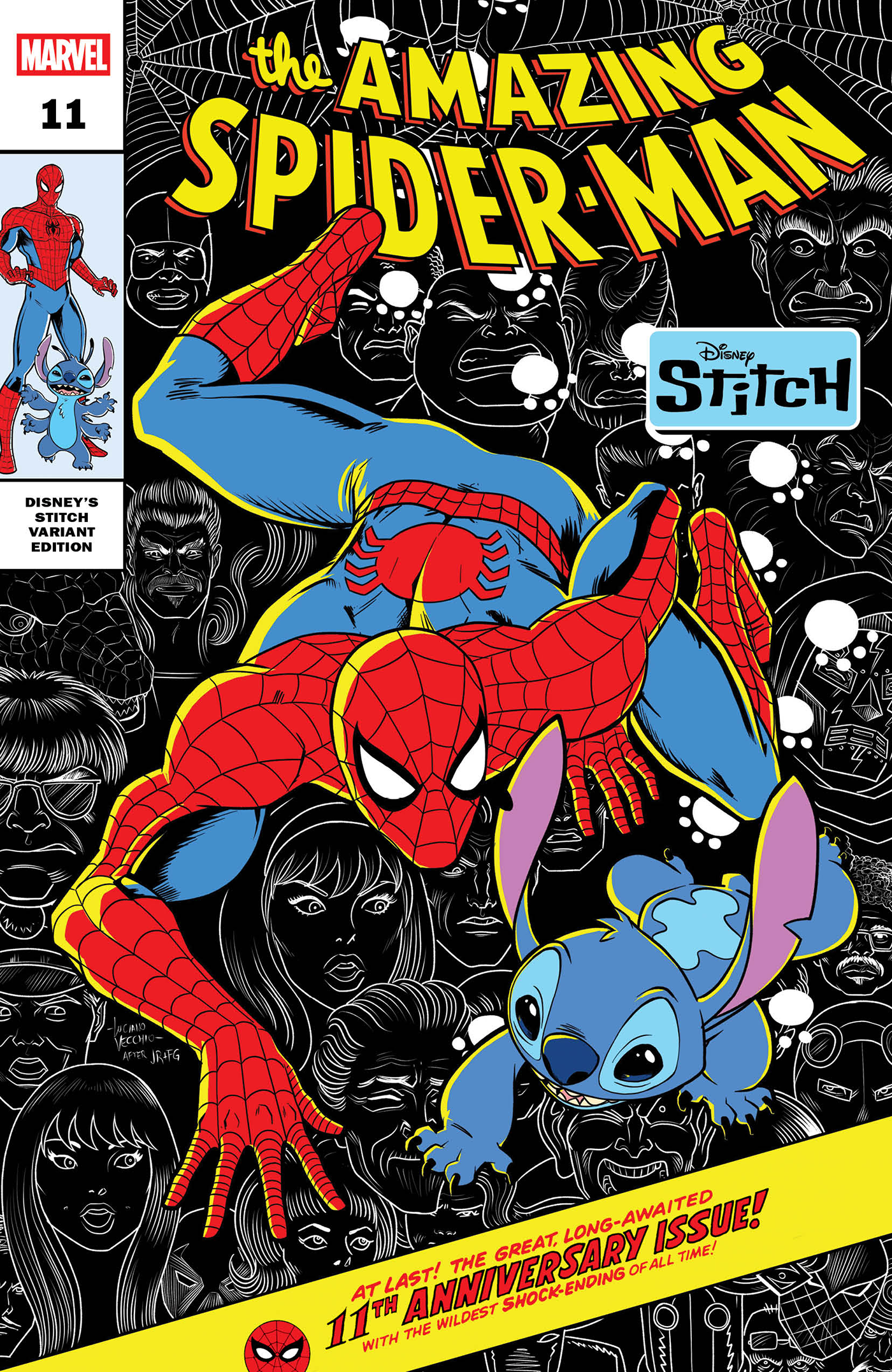AMAZING SPIDER-MAN #11 LUCIANO VECCHIO DISNEY STITCH VARIANT (9/3/2025)