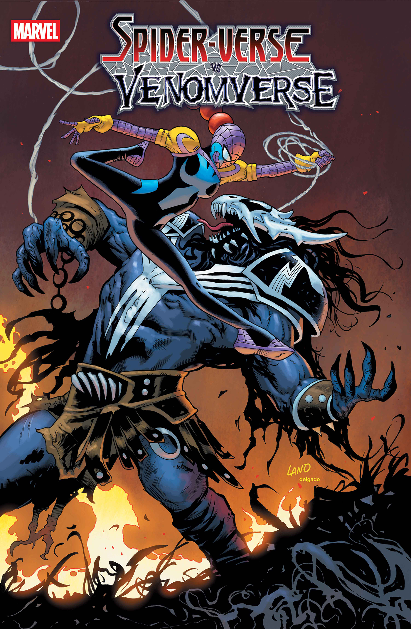 SPIDER-VERSE VS. VENOMVERSE #1 GREG LAND VARIANT (5/14/2025)