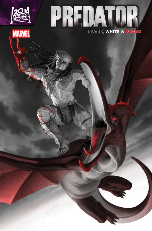 PREDATOR: BLACK, WHITE & BLOOD #4 JUNGGEUN YOON VARIANT (10/22/2025)