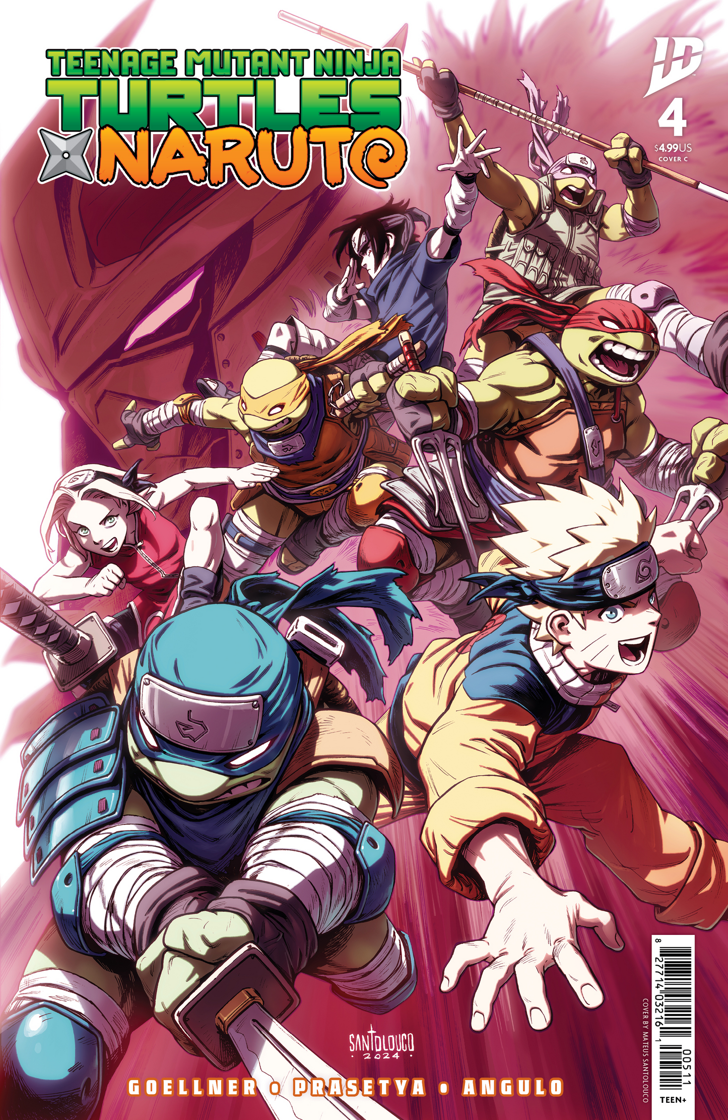 Teenage Mutant Ninja Turtles x Naruto #4 Variant C (Santolouco) (6/4/2025)
