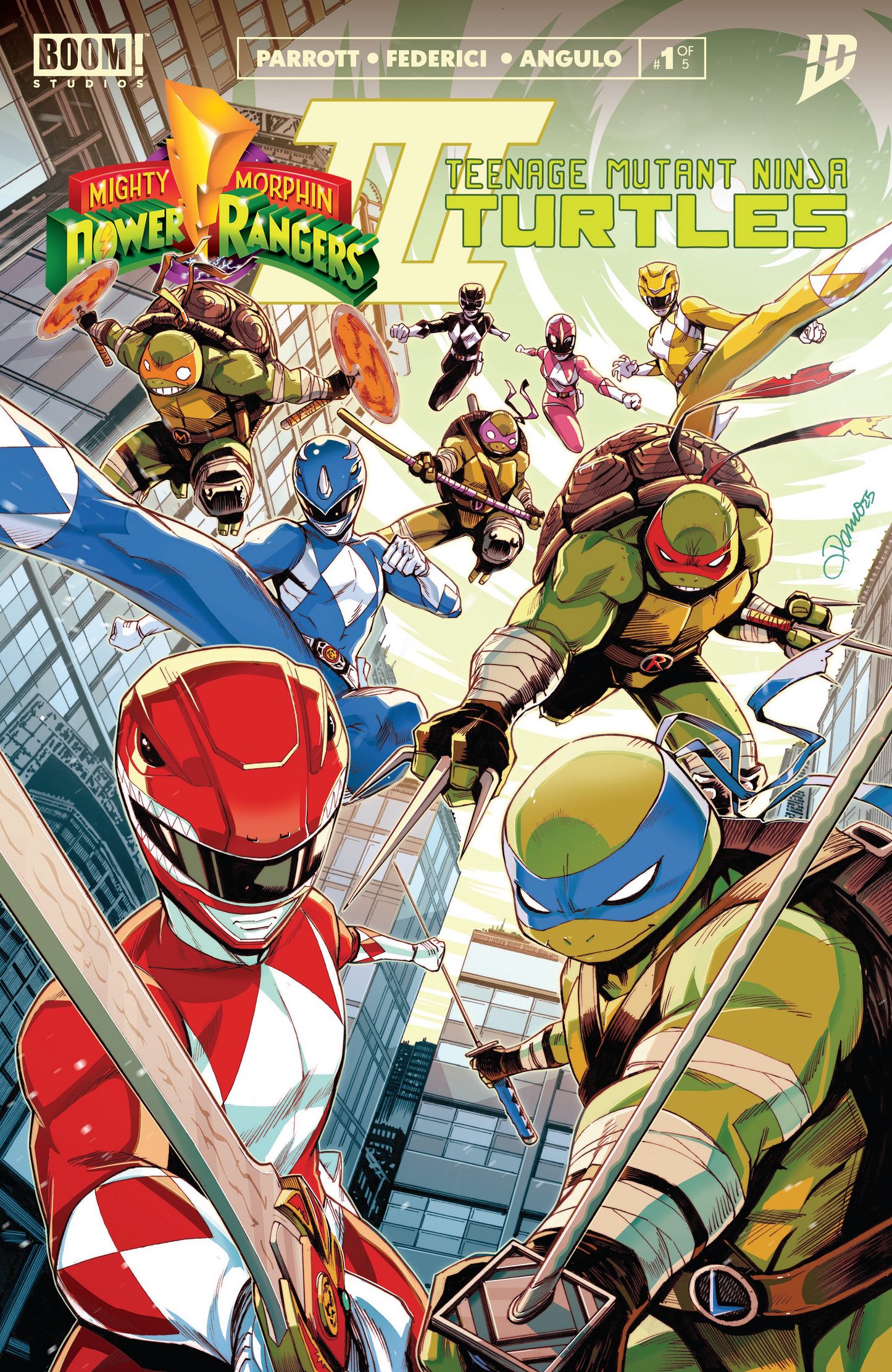 Mighty Morphin Power Rangers/ Teenage Mutant Ninja Turtles III #1 A Main (Dressed, Zonno) (8/13/2025)