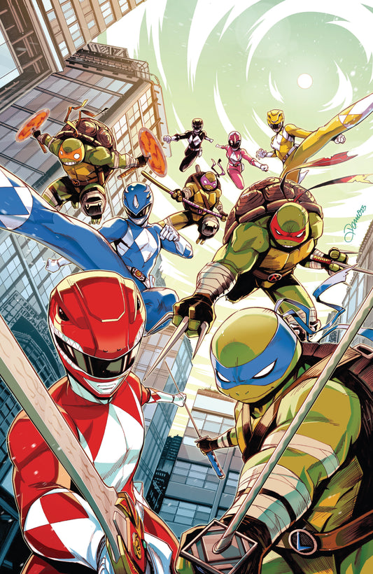 Mighty Morphin Power Rangers/ Teenage Mutant Ninja Turtles III #1 E Variant (Full Art, Foil, Zonno) (8/13/2025)