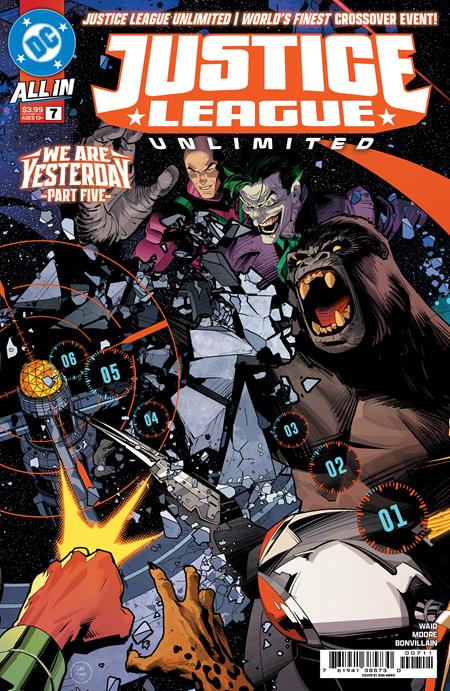 JUSTICE LEAGUE UNLIMITED #7 CVR A DAN MORA CONNECTING (WE ARE YESTERDAY) (5/28/2025)