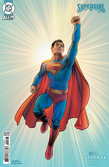 SUPERGIRL #1 CVR I NICOLA SCOTT SUPERMAN MOVIE CARD STOCK VAR (5/14/2025)