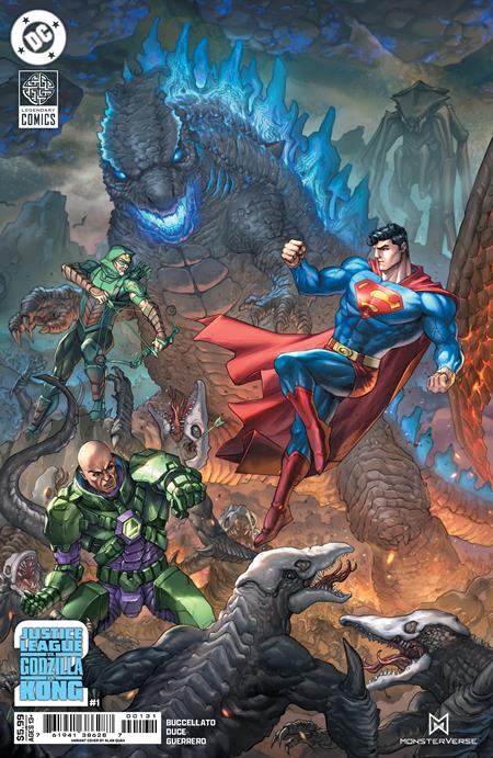 JUSTICE LEAGUE VS GODZILLA VS KONG 2 #1 (OF 7) CVR C ALAN QUAH CARD STOCK VAR (6/4/2025)
