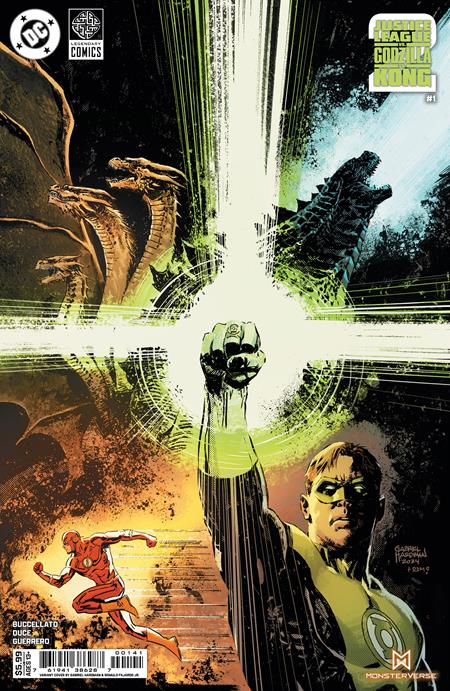 JUSTICE LEAGUE VS GODZILLA VS KONG 2 #1 (OF 7) CVR D GABRIEL HARDMAN CARD STOCK VAR (6/4/2025)