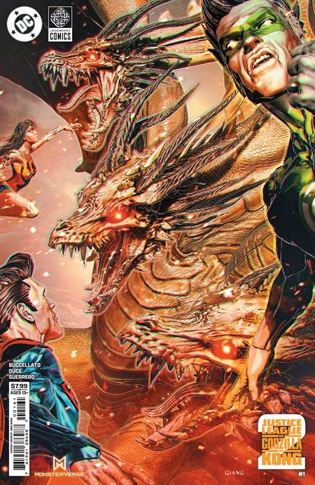 JUSTICE LEAGUE VS GODZILLA VS KONG 2 #1 (OF 7) CVR E JOHN GIANG FOIL VAR (6/4/2025)