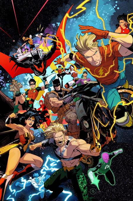 JUSTICE LEAGUE UNLIMITED #8 CVR A DAN MORA CONNECTING (WE ARE YESTERDAY) (6/25/2025)