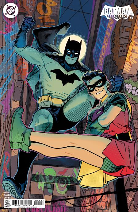 BATMAN & ROBIN YEAR ONE #8 (OF 12) CVR C EVAN DOC SHANER CARD STOCK VAR (6/18/2025)
