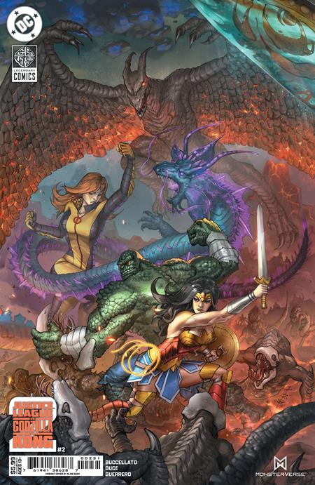 JUSTICE LEAGUE VS GODZILLA VS KONG 2 #2 (OF 7) CVR C ALAN QUAH CARD STOCK VAR (7/2/2025)