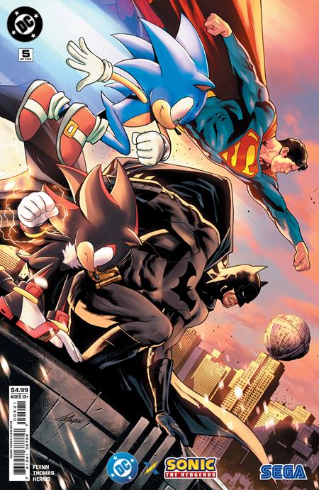 DC X SONIC THE HEDGEHOG #5 (OF 5) CVR B LUCAS MEYER CARD STOCK VAR (7/30/2025)