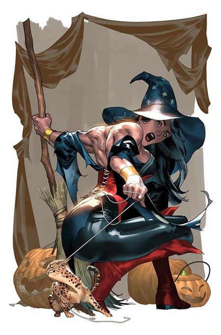WONDER WOMAN #25 CVR E YASMINE PUTRI PUMPKIN SPICY CARD STOCK VAR (9/17/2025)