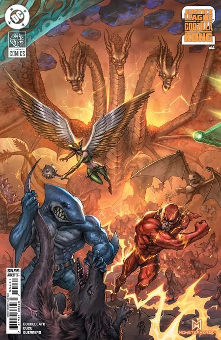 JUSTICE LEAGUE VS GODZILLA VS KONG 2 #4 (OF 7) CVR C ALAN QUAH CARD STOCK VAR (9/3/2025)