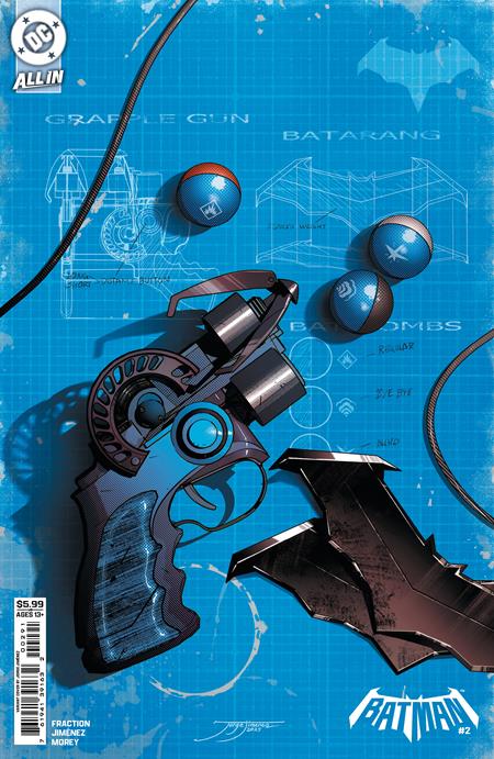 BATMAN #2 CVR F JORGE JIMENEZ BAT-GADGET CARD STOCK VAR (10/1/2025)