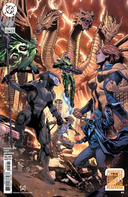 JUSTICE LEAGUE VS GODZILLA VS KONG 2 #5 (OF 7) CVR C LUCAS MEYER CARD STOCK VAR (11/26/2025)