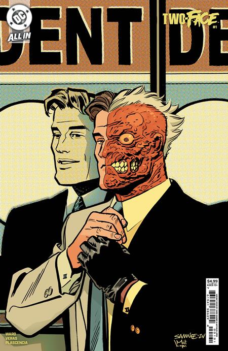 TWO-FACE #1 (OF 6) CVR C CHRIS SAMNEE CARD STOCK VAR (12/4/2024)