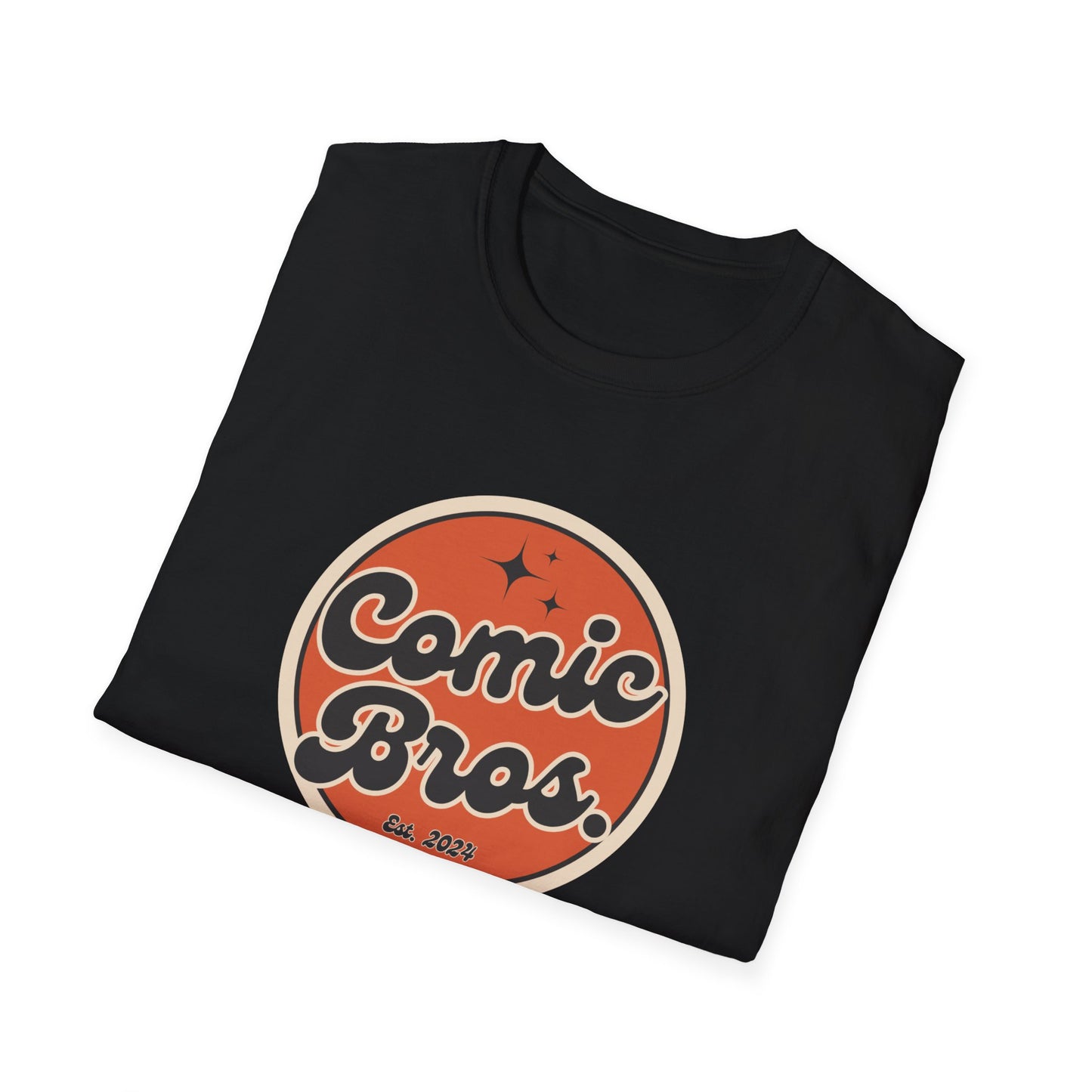 Comic Bros. Unisex Softstyle T-Shirt | Black