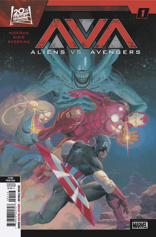 ALIENS VS. AVENGERS #1 ESAD RIBIC 3RD PRINTING VARIANT (3/5/2025)