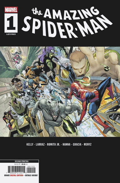 AMAZING SPIDER-MAN #1 PEPE LARRAZ 2ND PRINTING VARIANT
(5/21/2025)