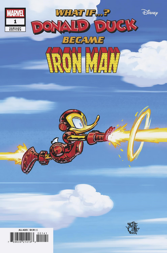MARVEL & DISNEY: WHAT IF...? DONALD DUCK BECAME IRON MAN #1 SKOTTIE YOUNG VARIANT (5/28/2025)