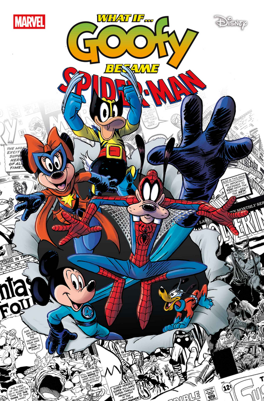 MARVEL & DISNEY: WHAT IF...? GOOFY BECAME SPIDER-MAN #1 ANDREA FRECCERO VARIANT (7/30/2025)