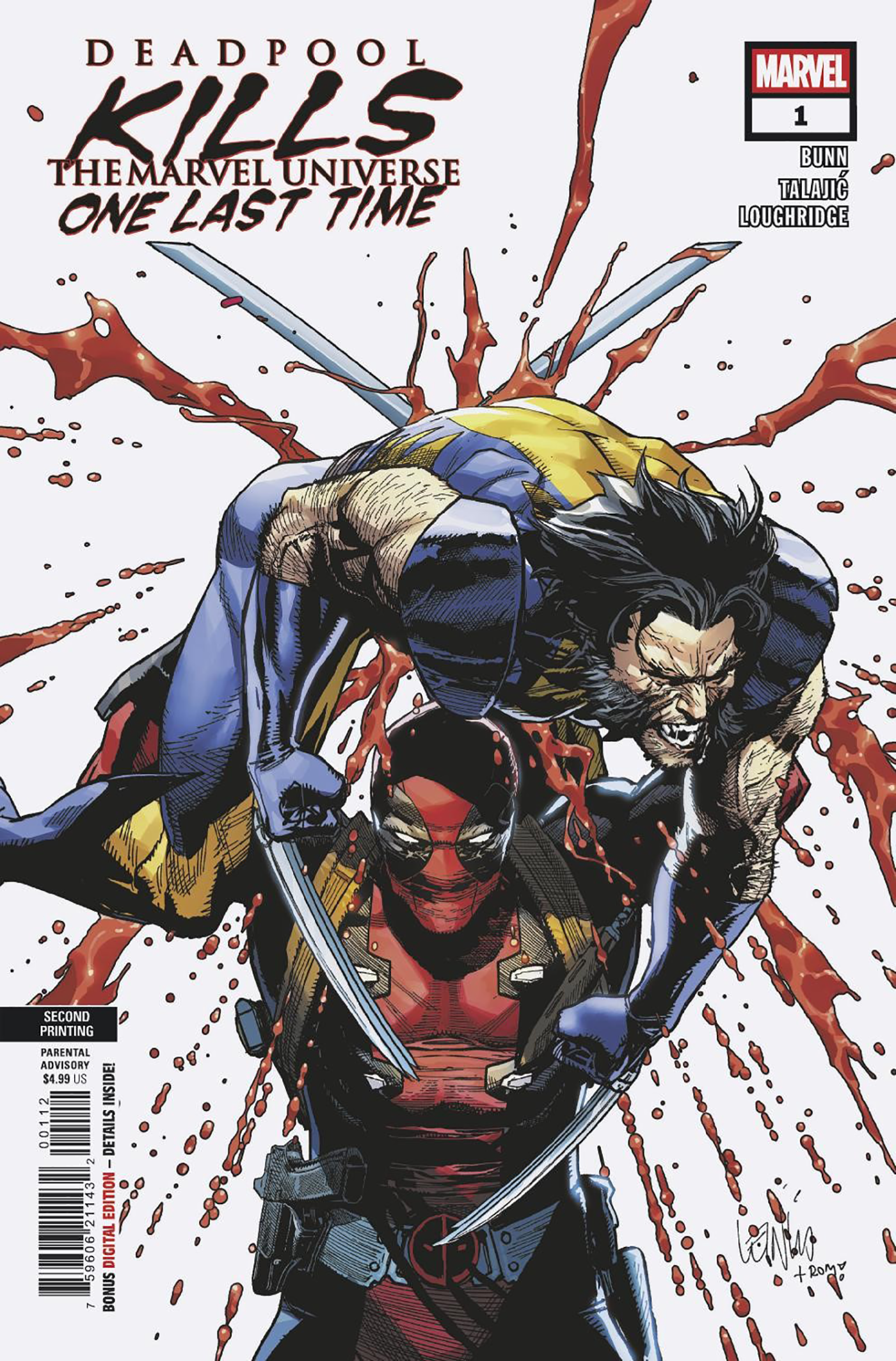 DEADPOOL KILLS THE MARVEL UNIVERSE ONE LAST TIME #1 LEINIL YU 2ND PRINTING VARIANT (5/14/2025)