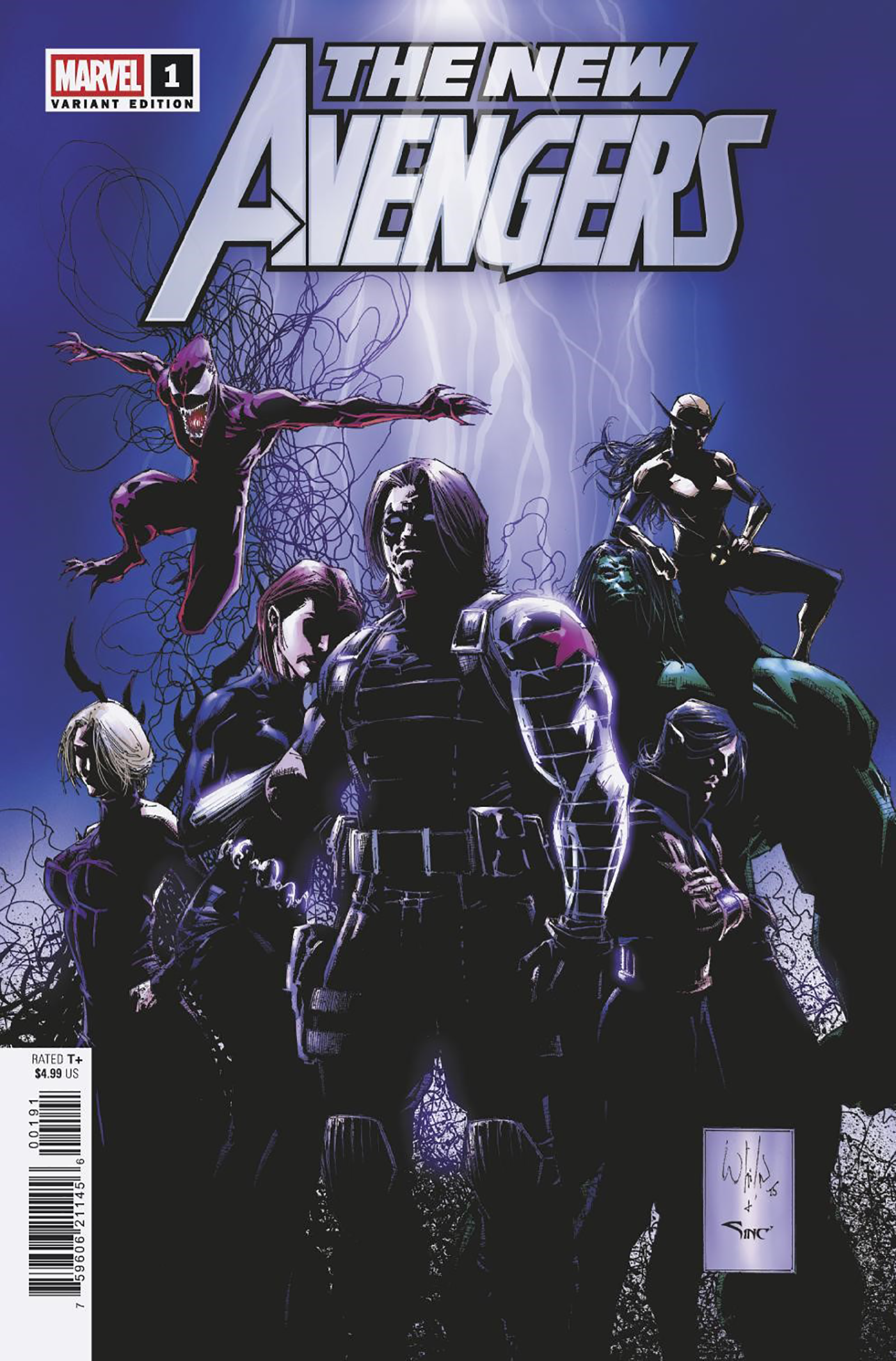 NEW AVENGERS #1 WHILCE PORTACIO SPOILER HOMAGE VARIANT (6/11/2025)