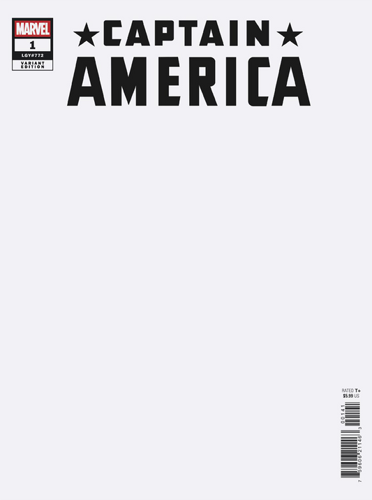 CAPTAIN AMERICA #1 BLANK COVER VARIANT (7/2/2025)
