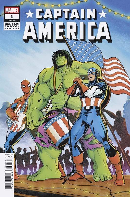 CAPTAIN AMERICA #1 LUCIANO VECCHIO 250TH HOMAGE VARIANT (7/2/2025)