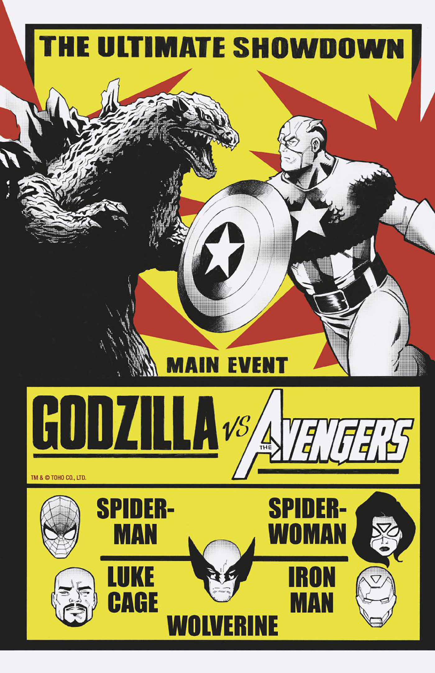 GODZILLA VS. AVENGERS #1 LEE GARBETT VERSUS VARIANT (6/18/2025)