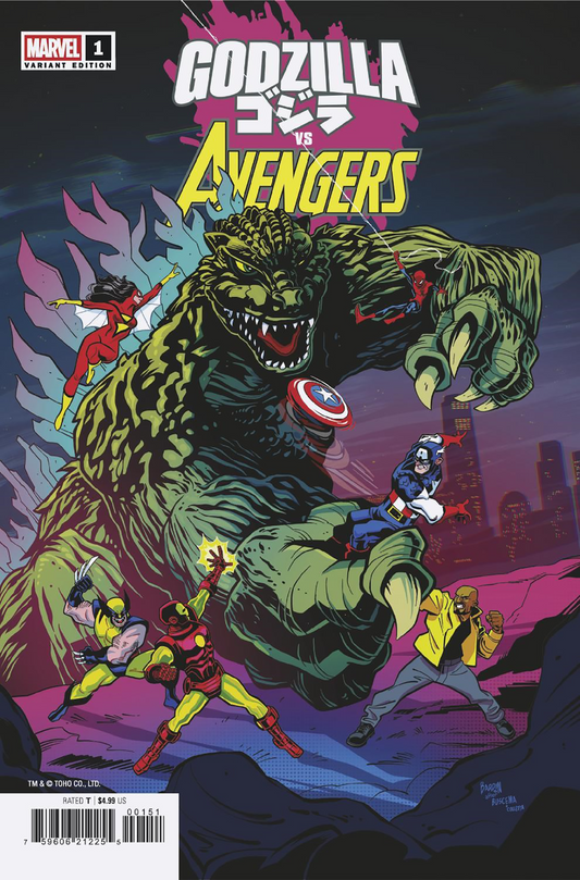 GODZILLA VS. AVENGERS #1 DAVE BARDIN VARIANT (6/18/2025)