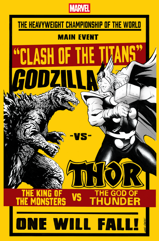 GODZILLA VS. THOR #1 LEE GARBETT VERSUS VARIANT (7/2/2025)
