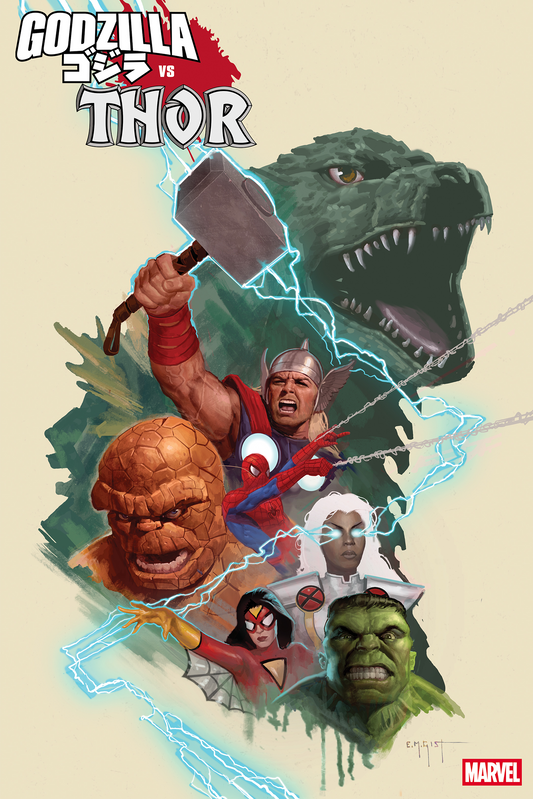 GODZILLA VS. THOR #1 E.M. GIST MARVEL UNIVERSE VARIANT (7/2/2025)