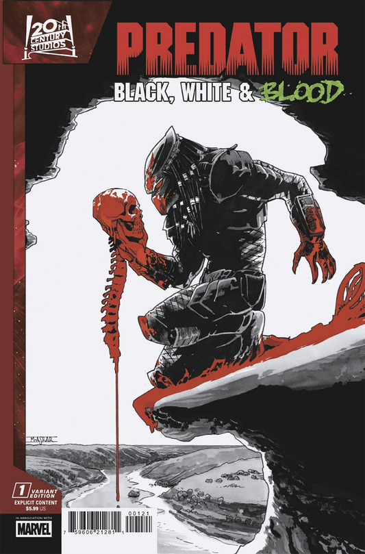PREDATOR: BLACK, WHITE & BLOOD #1 MAHMUD ASRAR VARIANT (7/9/2025)