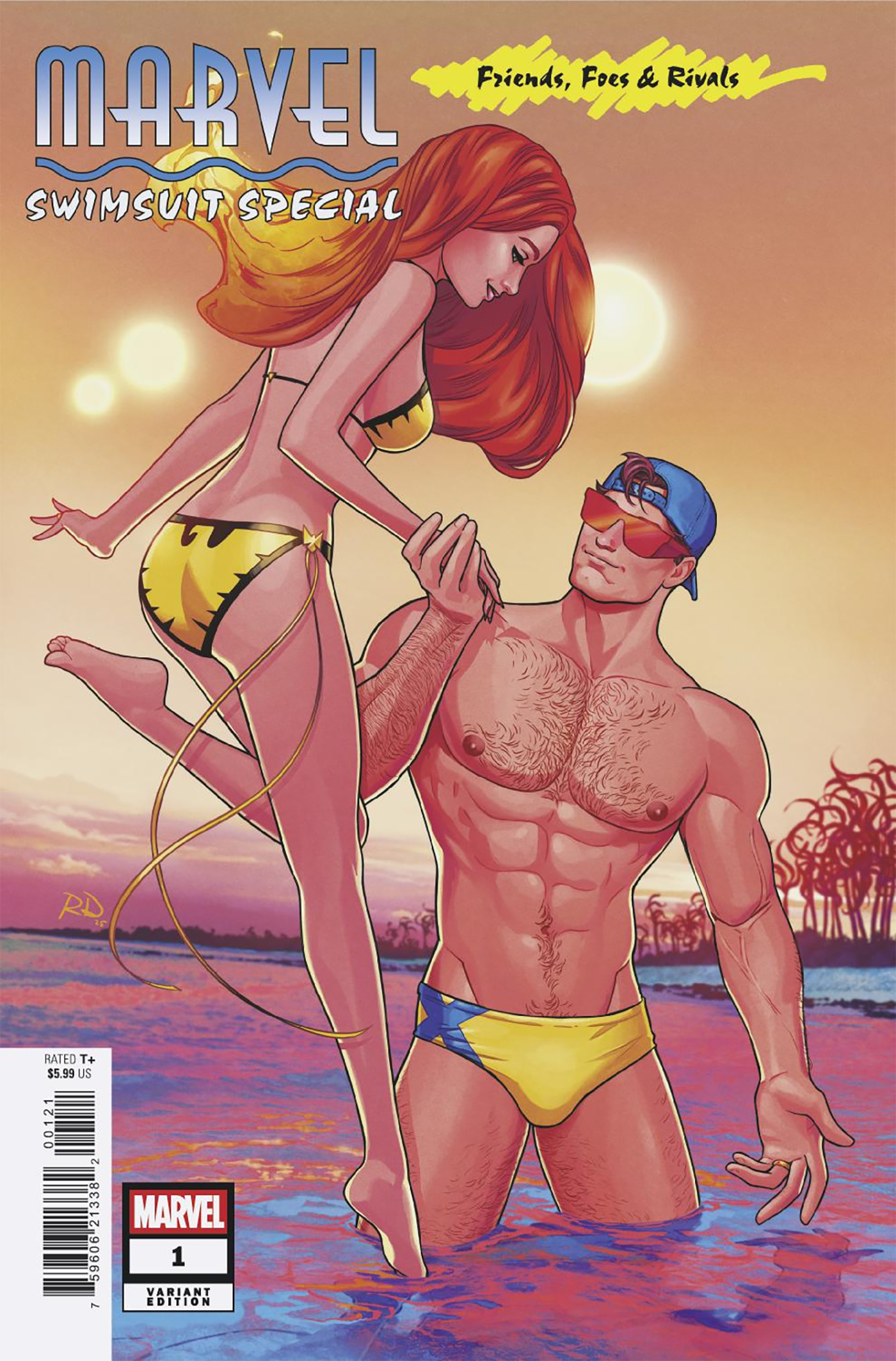 MARVEL SWIMSUIT SPECIAL: FRIENDS, FOES & RIVALS #1 RUSSELL DAUTERMAN VARIANT (7/9/2025)