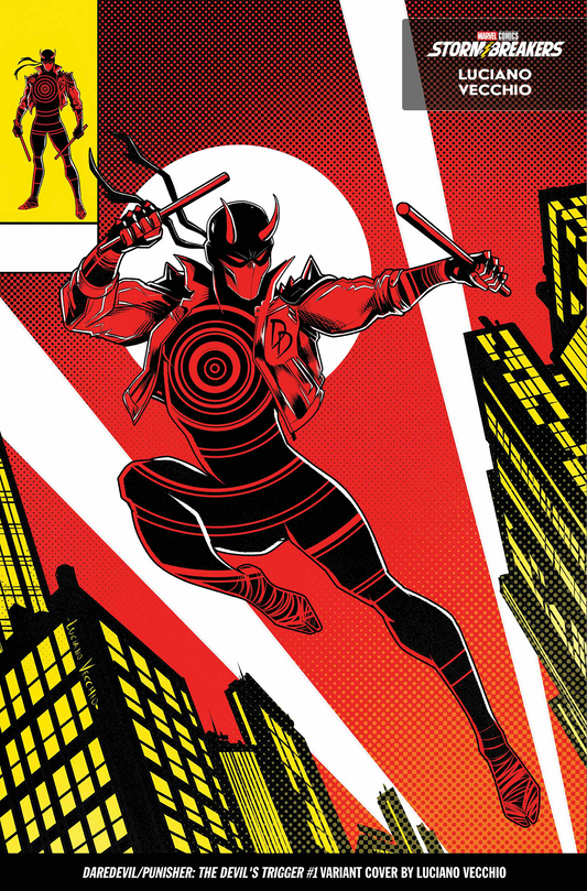DAREDEVIL/PUNISHER: THE DEVIL'S TRIGGER #1 LUCIANO VECCHIO FROM THE CHAOS A COSTUME VARIANT (11/26/2025)