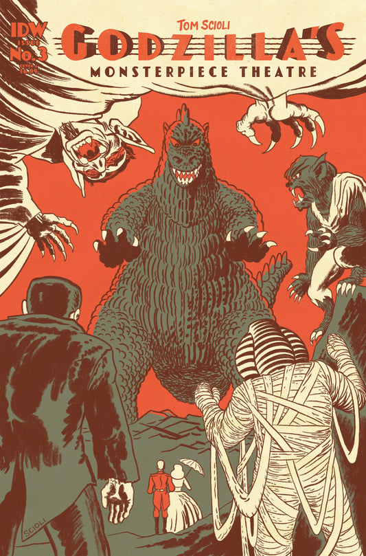 Godzilla’s Monsterpiece Theatre #3 Cover A (Scioli) (1/22/2025)