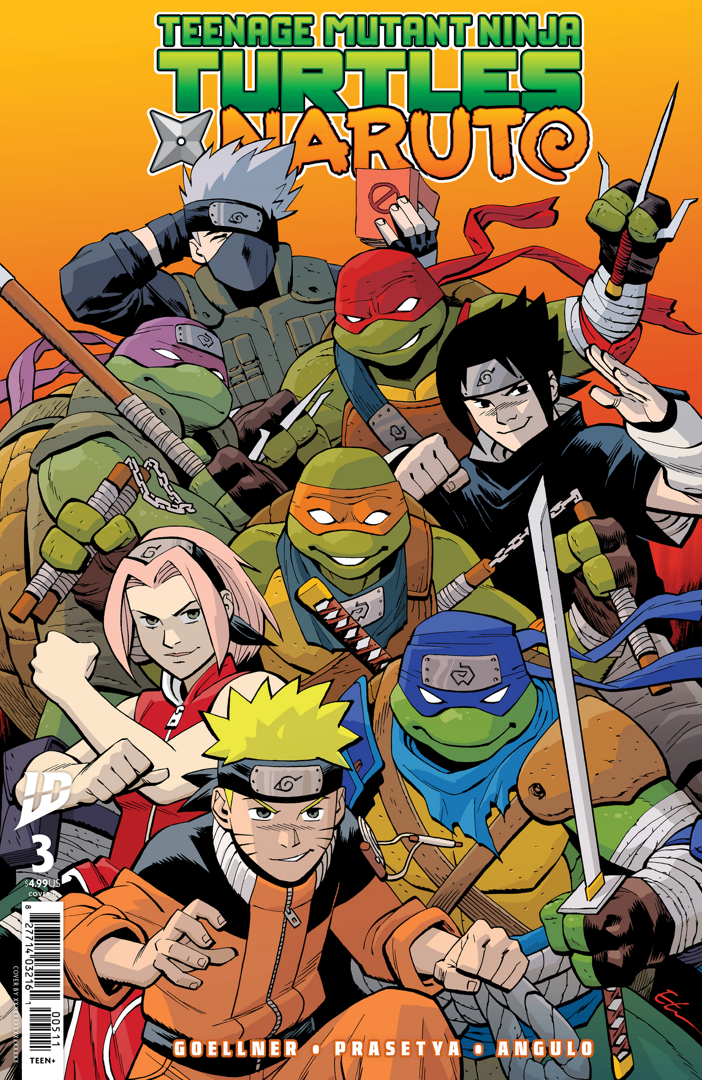 Teenage Mutant Ninja Turtles x Naruto #3 Variant D (Young) (3/26/2025)