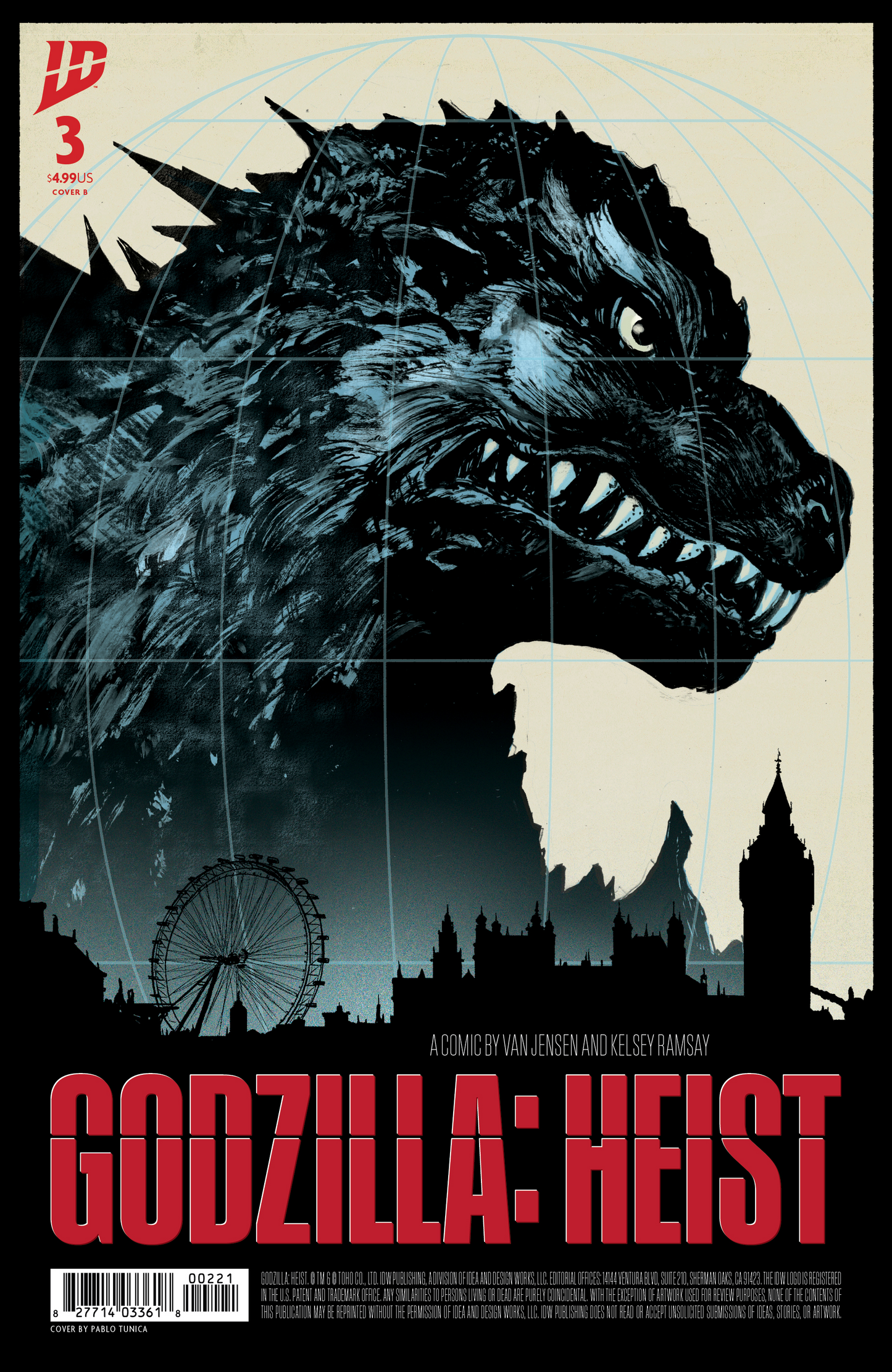 Godzilla: Heist #3 Variant B (Tunica Movie Poster Variant) (5/7/2025)