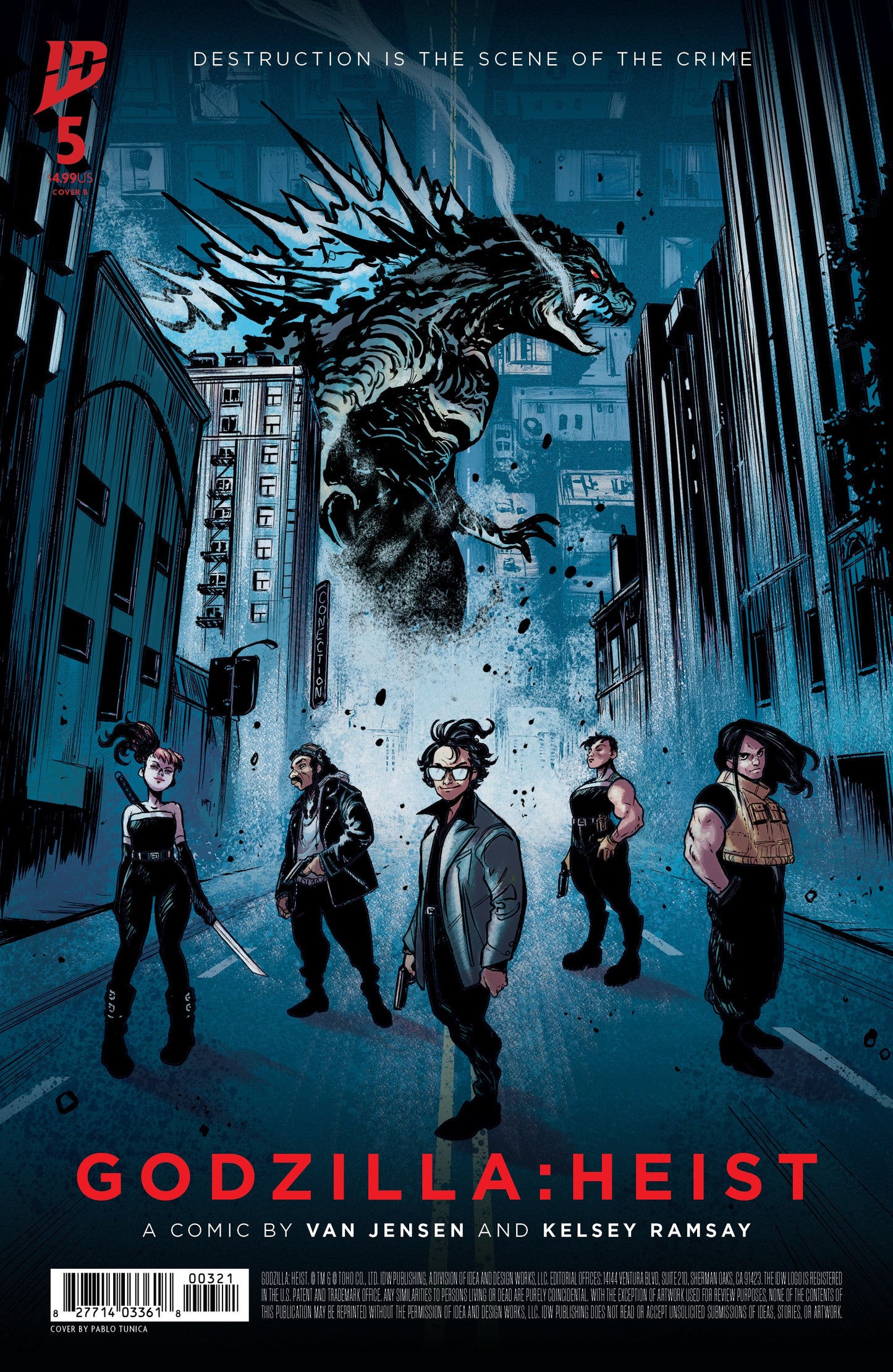 Godzilla: Heist #5 Variant B (Tunica Movie Poster Variant) (7/2/2025)