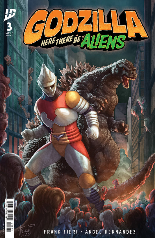 Godzilla: Here There Be Aliens #3 Cover A (Pe) 8/13/2025)