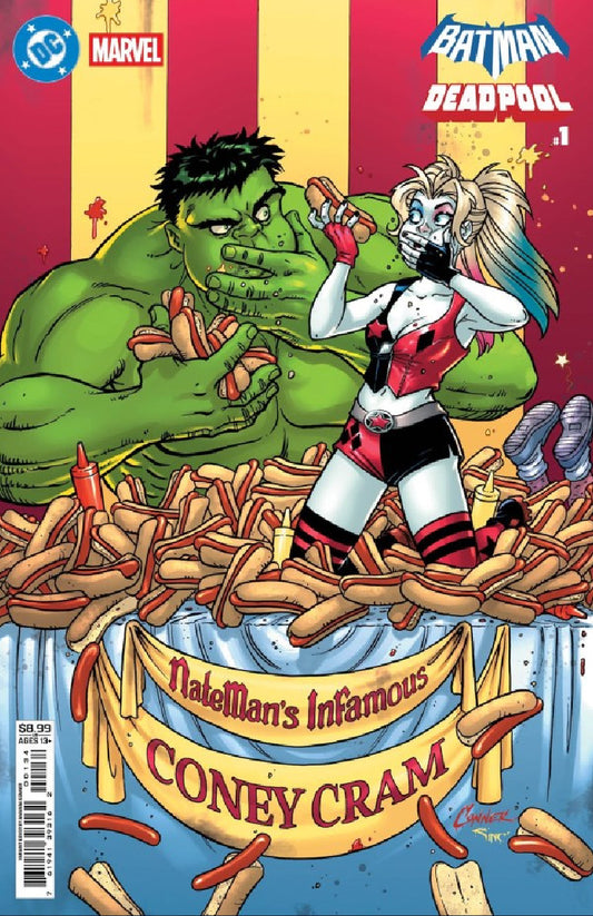 DC MARVEL BATMAN DEADPOOL #1 (ONE SHOT) CVR F AMANDA CONNER HARLEY QUINN HULK CARD STOCK VAR (11/19/2025)