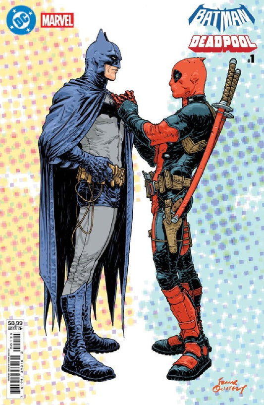 DC MARVEL BATMAN DEADPOOL #1 (ONE SHOT) CVR N FRANK QUITELY BATMAN DEADPOOL CARD STOCK VAR (11/19/2025)